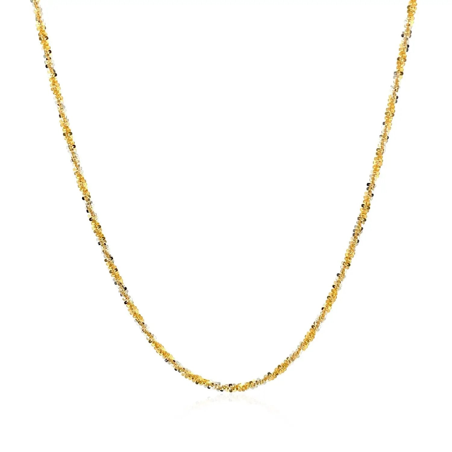 Two-tone 14k white and yellow gold sparkle chain necklace, 1.5mm, by Bids.com on Tampa Home & Garden Store