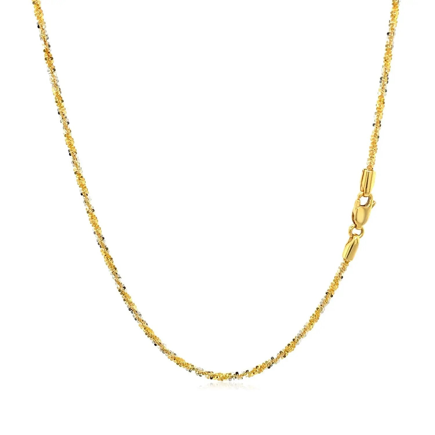 Two-tone 14k white & yellow gold sparkle bead chain necklace 1.5mm Bids.com on Tampa Home & Garden Store