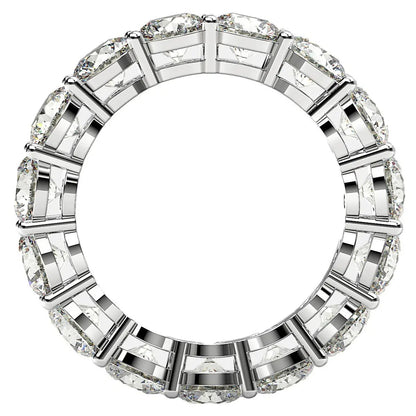 Round-cut lab-grown diamond eternity ring in 14k white gold, 5 cttw FG/VS2 by Bids.com on Tampa Home & Garden Store
