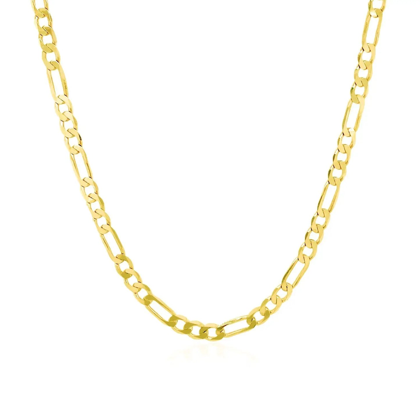 3.1mm 14k yellow gold solid Figaro chain necklace on Tampa Home & Garden Store
