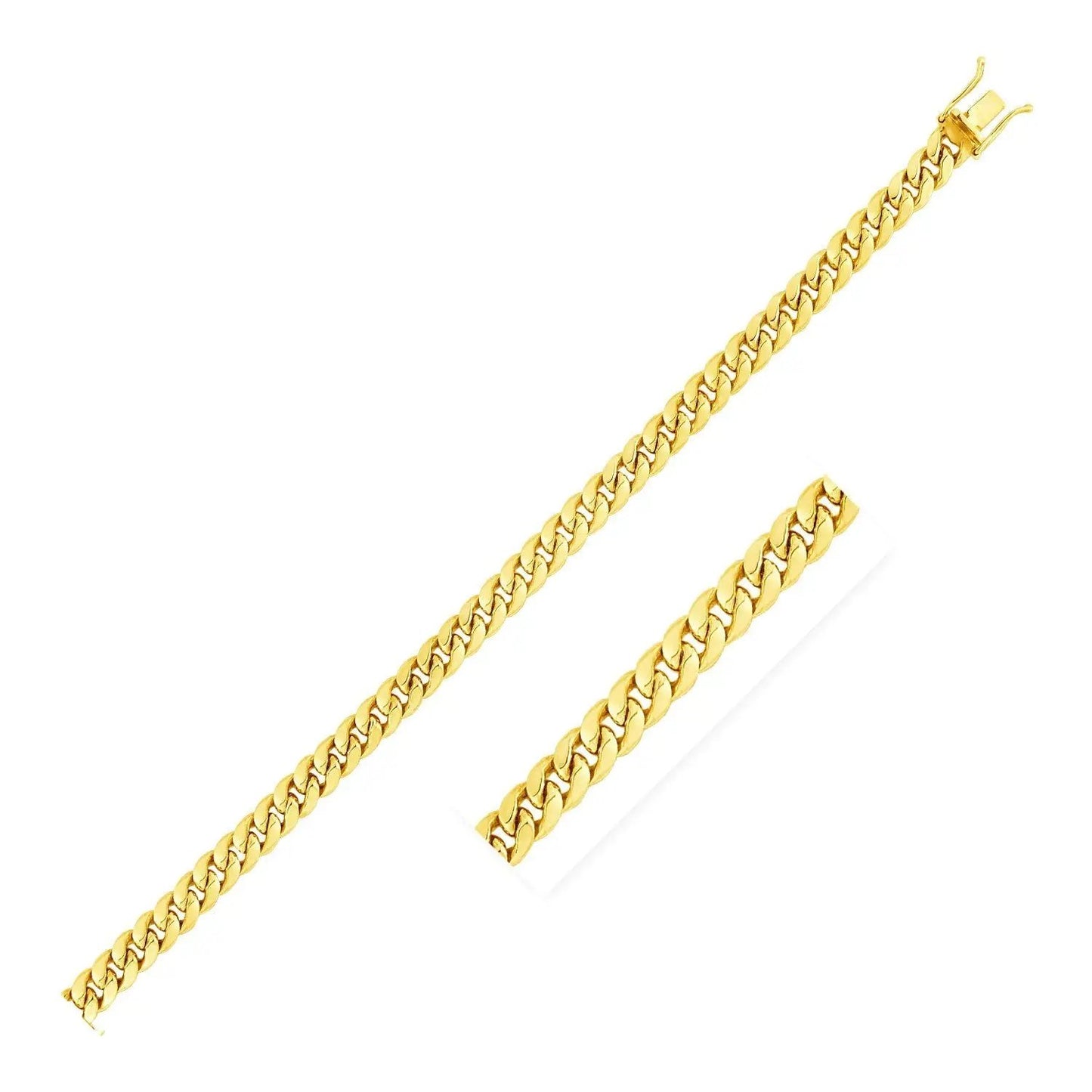Necklace 10k yellow gold Miami Cuban chain 4.50 mm solid link by Bids.com on Tampa Home & Garden Store