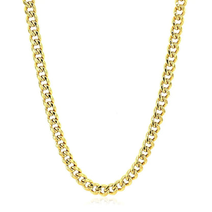 10k yellow gold Miami Cuban chain necklace 4.5 mm, solid, Bids.com on Tampa Home & Garden Store