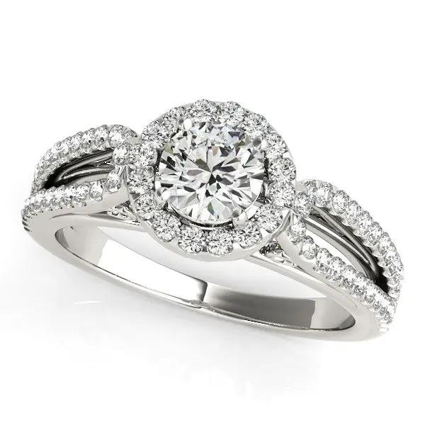 14k white gold diamond engagement ring with teardrop split shank, 7/8 cttw, Bids.com on Tampa Home & Garden Store