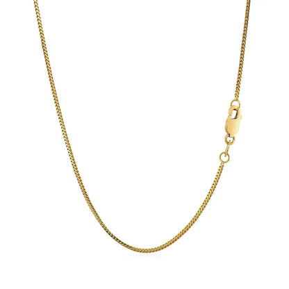 14k yellow gold Franco chain necklace 0.9mm with lobster clasp by Bids.com on Tampa Home & Garden Store