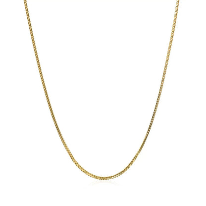 14k yellow gold Franco chain necklace 0.9mm by Bids.com on Tampa Home & Garden Store
