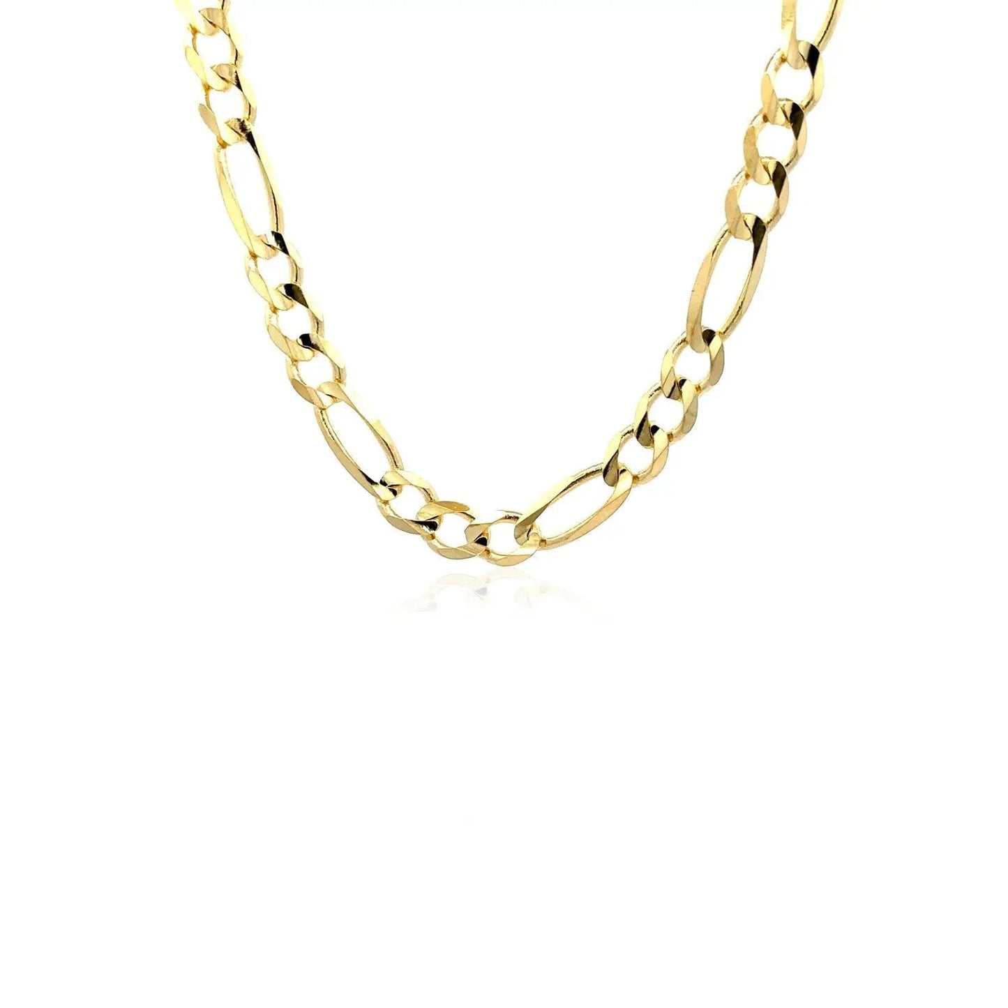 Figaro chain necklace 6.0mm 14k yellow gold solid by Bids.com on Tampa Home & Garden Store