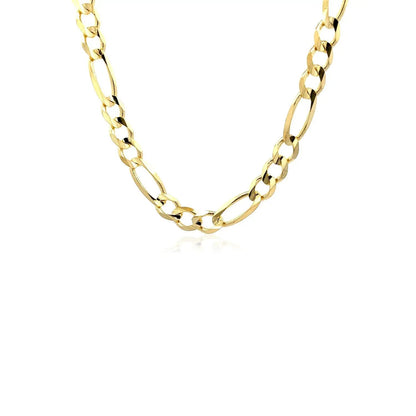 Figaro chain necklace 6.0mm 14k yellow gold solid by Bids.com on Tampa Home & Garden Store
