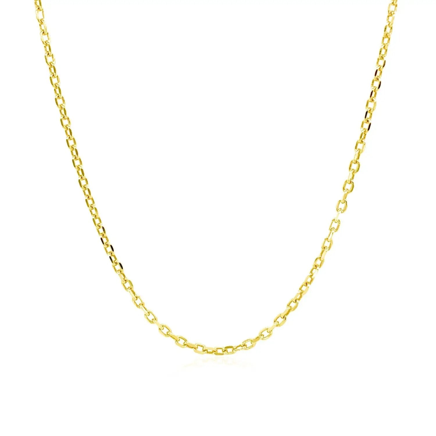 14k yellow gold diamond-cut cable link chain necklace 1.50 mm Bids.com on Tampa Home & Garden Store