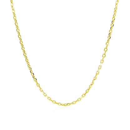 14k yellow gold diamond-cut cable link chain necklace 1.50 mm Bids.com on Tampa Home & Garden Store