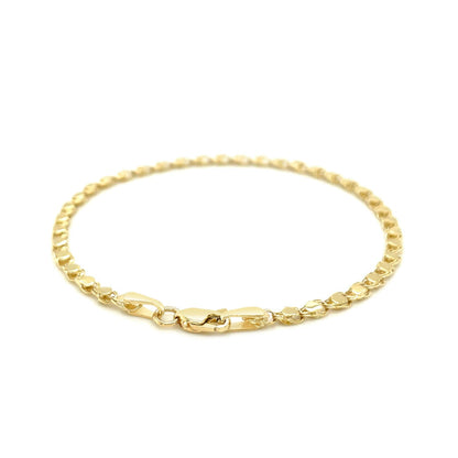 Heart bracelet 2.9mm 14k yellow gold with lobster clasp by Bids.com on Tampa Home & Garden Store