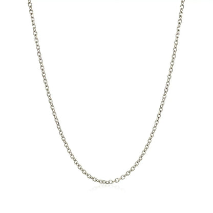 14k white gold diamond-cut cable link chain necklace 1.5mm Bids.com on Tampa Home & Garden Store