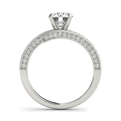 14k white gold bypass diamond engagement ring with pave band, 1.5 cttw, Bids.com on Tampa Home & Garden Store