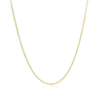 10k yellow gold diamond-cut cable link necklace 1.10 mm by Bids.com on Tampa Home & Garden Store