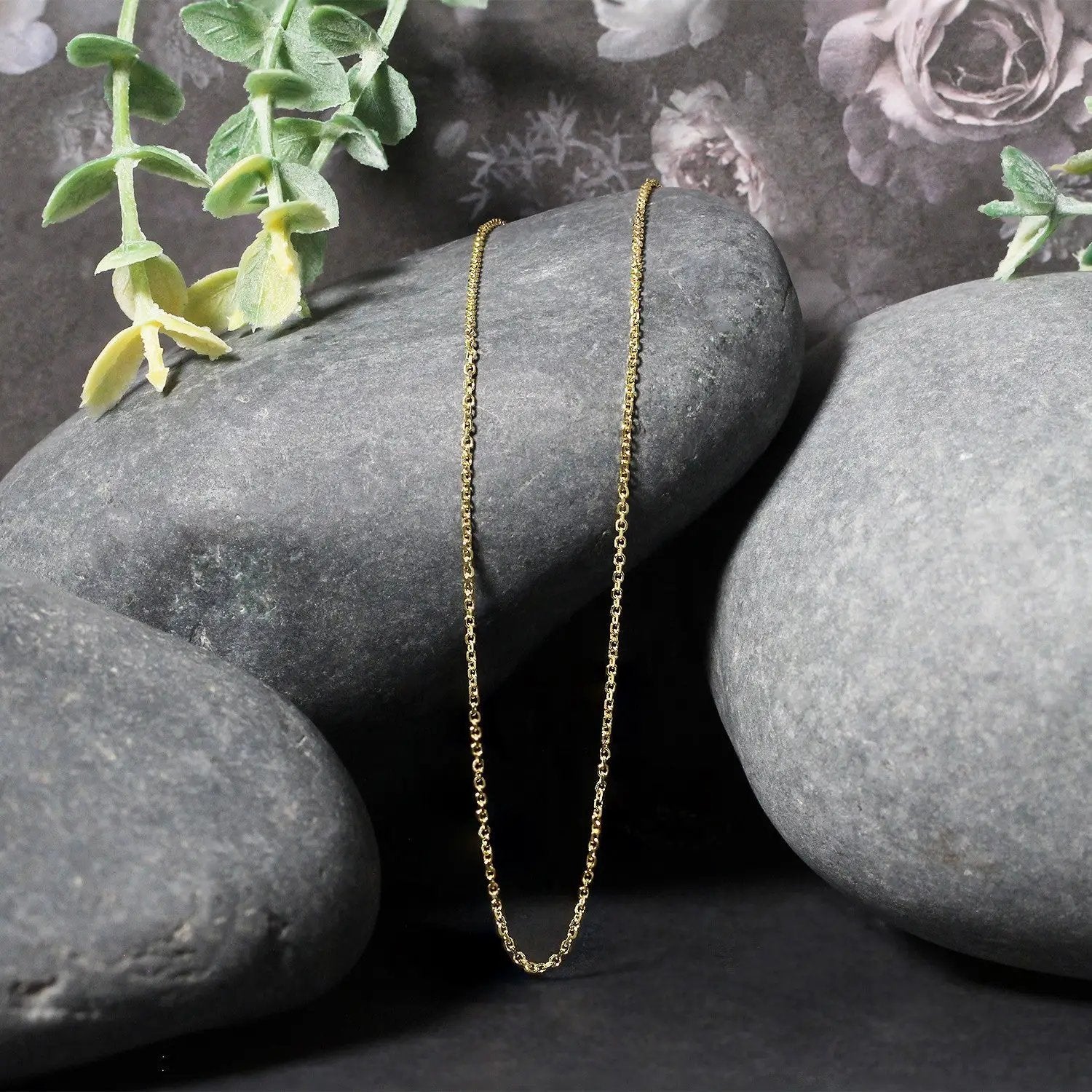 10k yellow gold diamond-cut cable link necklace 1.10 mm Bids.com on Tampa Home & Garden Store