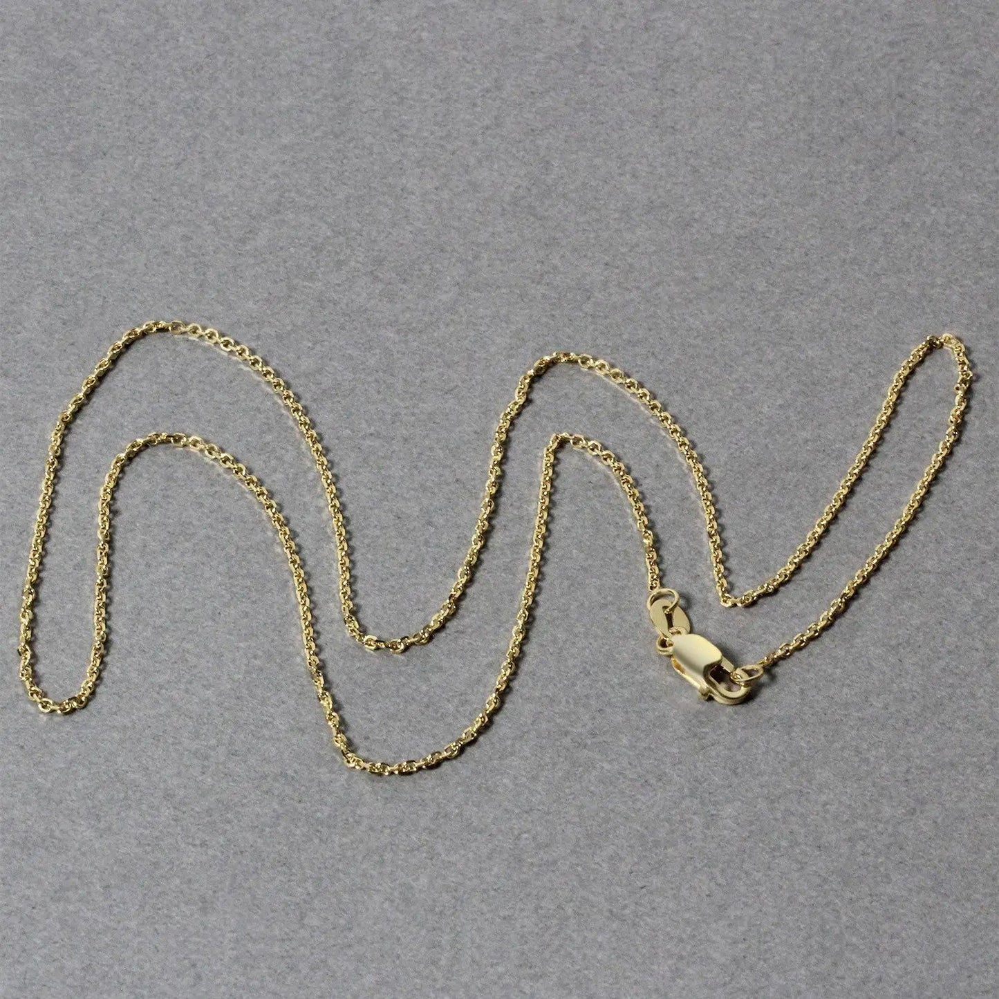 10k yellow gold diamond-cut cable chain necklace, 1.10 mm width, by Bids.com on Tampa Home & Garden Store