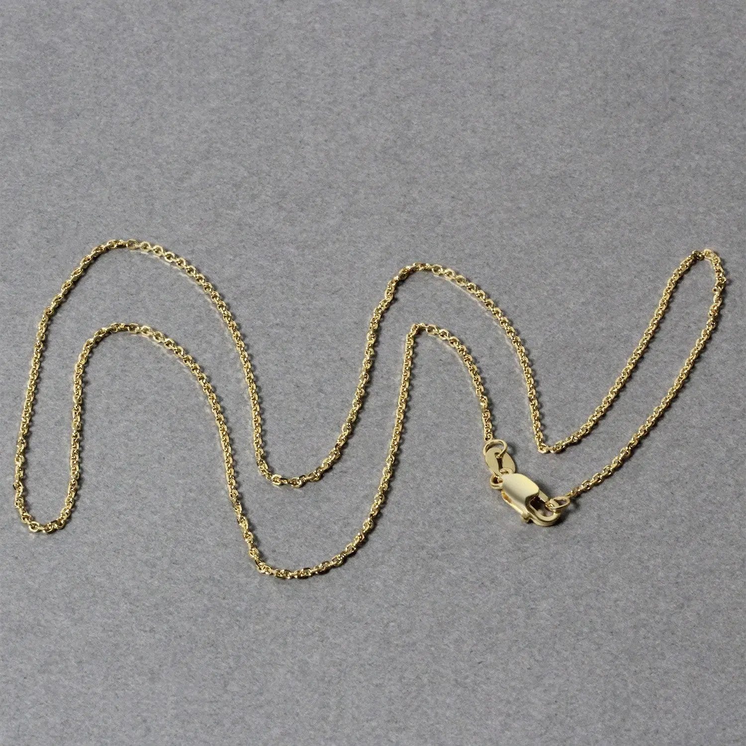 10k yellow gold diamond-cut cable chain necklace, 1.10 mm width, by Bids.com on Tampa Home & Garden Store