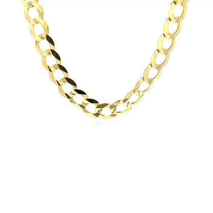 8.2mm 14k Yellow Gold Solid Curb Chain Necklace by Bids.com on Tampa Home & Garden Store