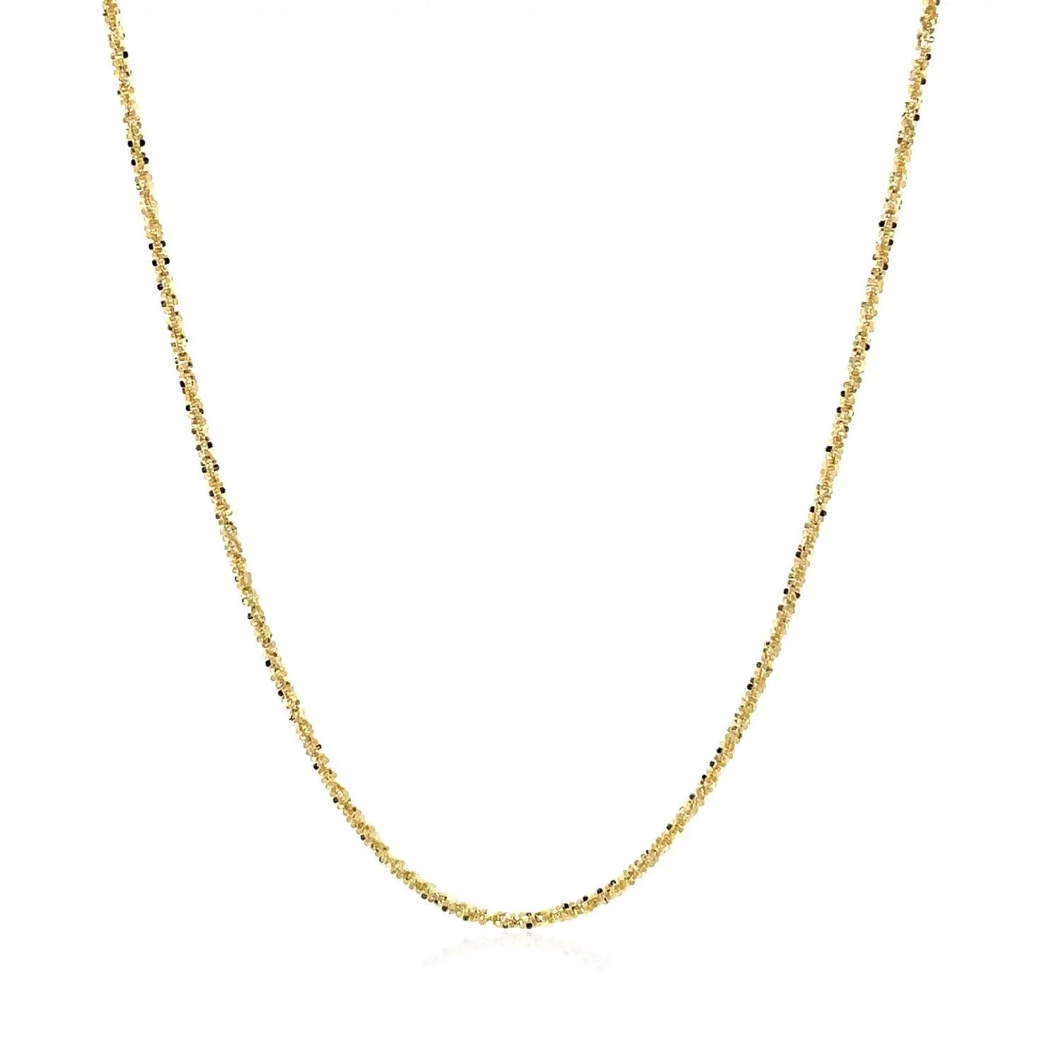 14k yellow gold sparkle chain necklace 1.1mm Bids.com on Tampa Home & Garden Store