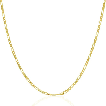 14k yellow gold solid Figaro chain necklace 1.9mm Bids.com on Tampa Home & Garden Store