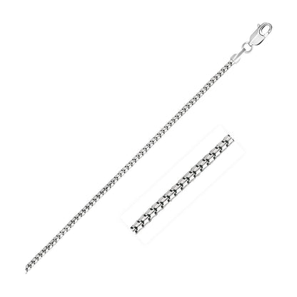 14k white gold ice chain necklace 1.3mm by Bids.com with lobster clasp on Tampa Home & Garden Store