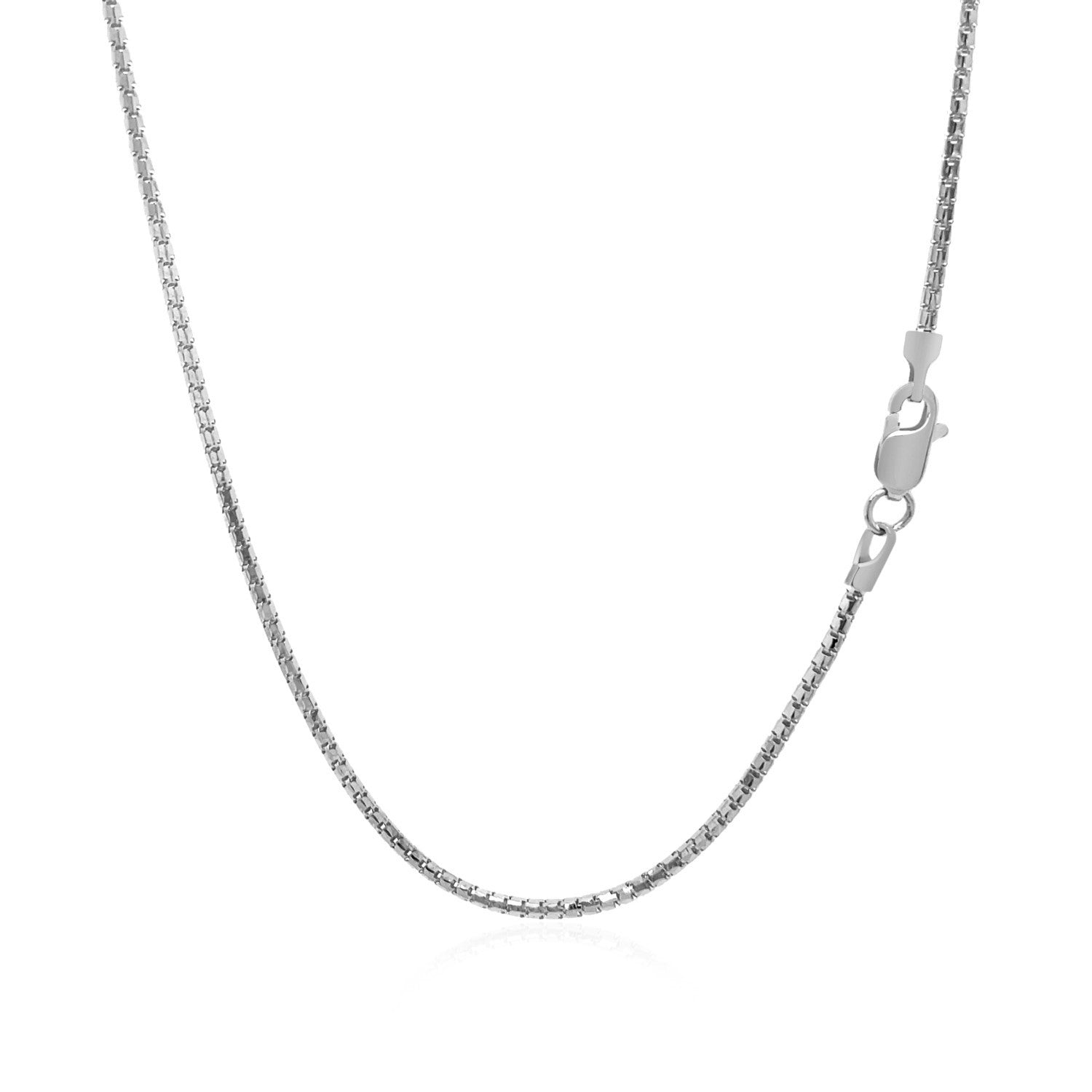 14k white gold ice chain necklace 1.3mm with lobster clasp by Bids.com on Tampa Home & Garden Store