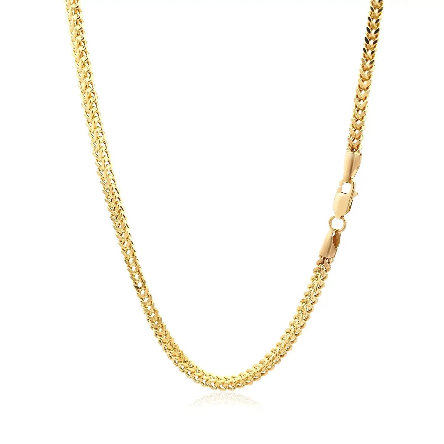 14k yellow gold light weight wheat chain necklace 3.20 mm by Bids.com on Tampa Home & Garden Store