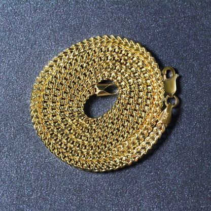 14K yellow gold wheat chain necklace 3.20 mm with lobster clasp lightweight on Tampa Home & Garden Store