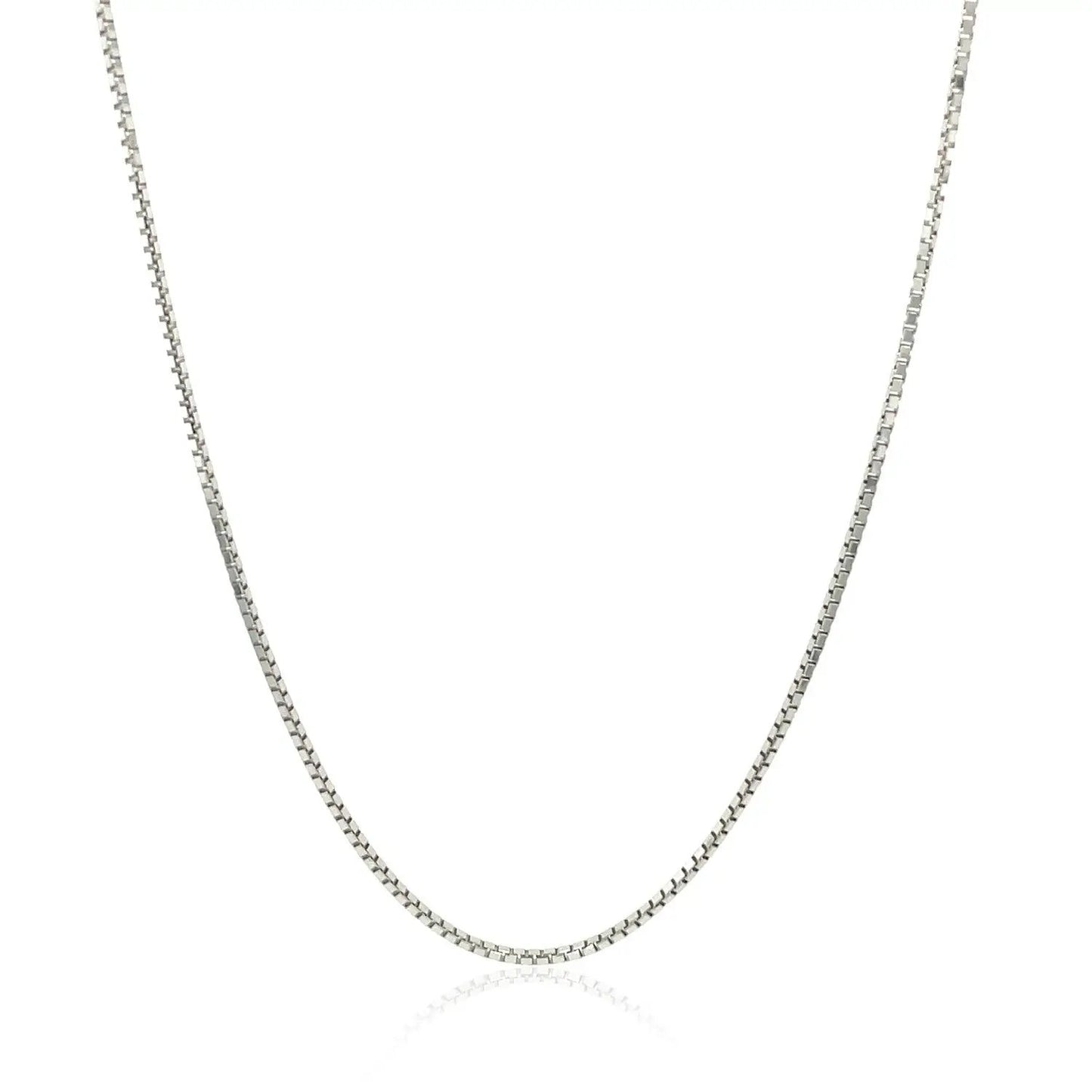 14k white gold octagonal box chain necklace 1.00 mm Bids.com on Tampa Home & Garden Store
