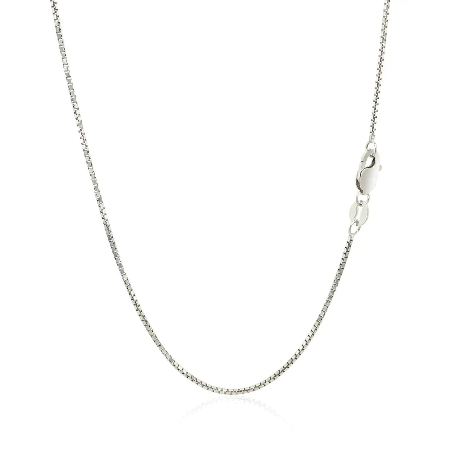 14k white gold octagonal box chain necklace 1.00 mm by Bids.com on Tampa Home & Garden Store