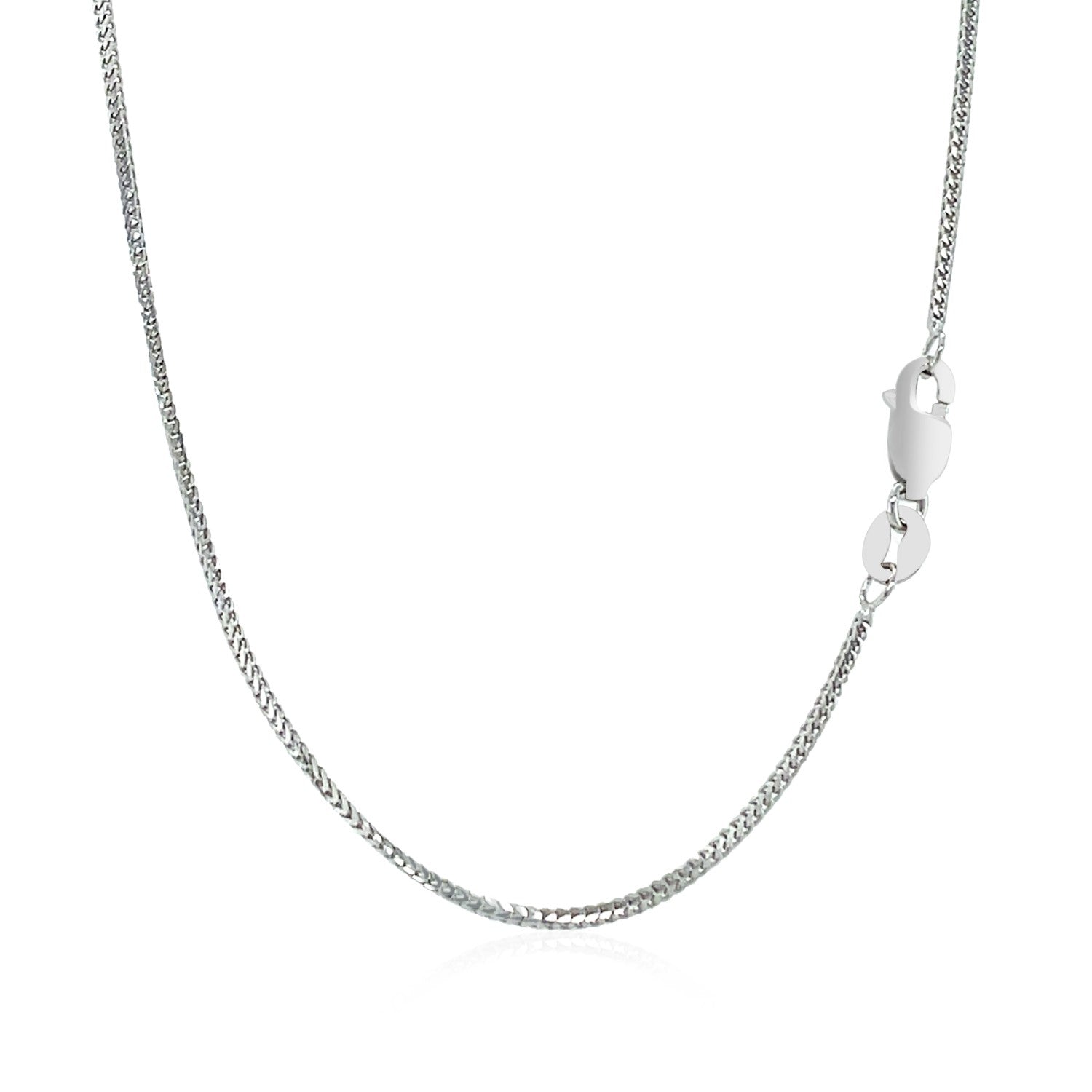 Franco chain necklace 14k white gold 0.9mm with lobster clasp on Tampa Home & Garden Store