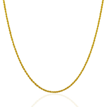 14k yellow gold solid rope chain necklace 1.25mm, Bids.com on Tampa Home & Garden Store