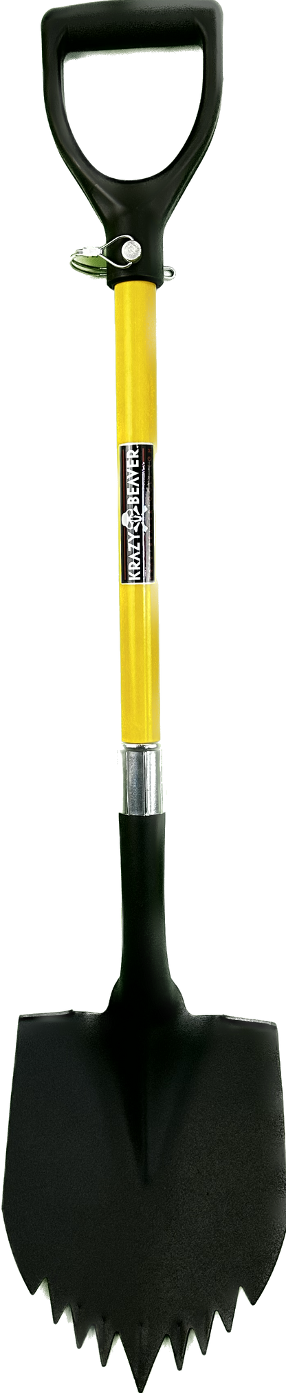 Pala Krazy Beaver (cabeza con textura negra/mango amarillo 45635) 