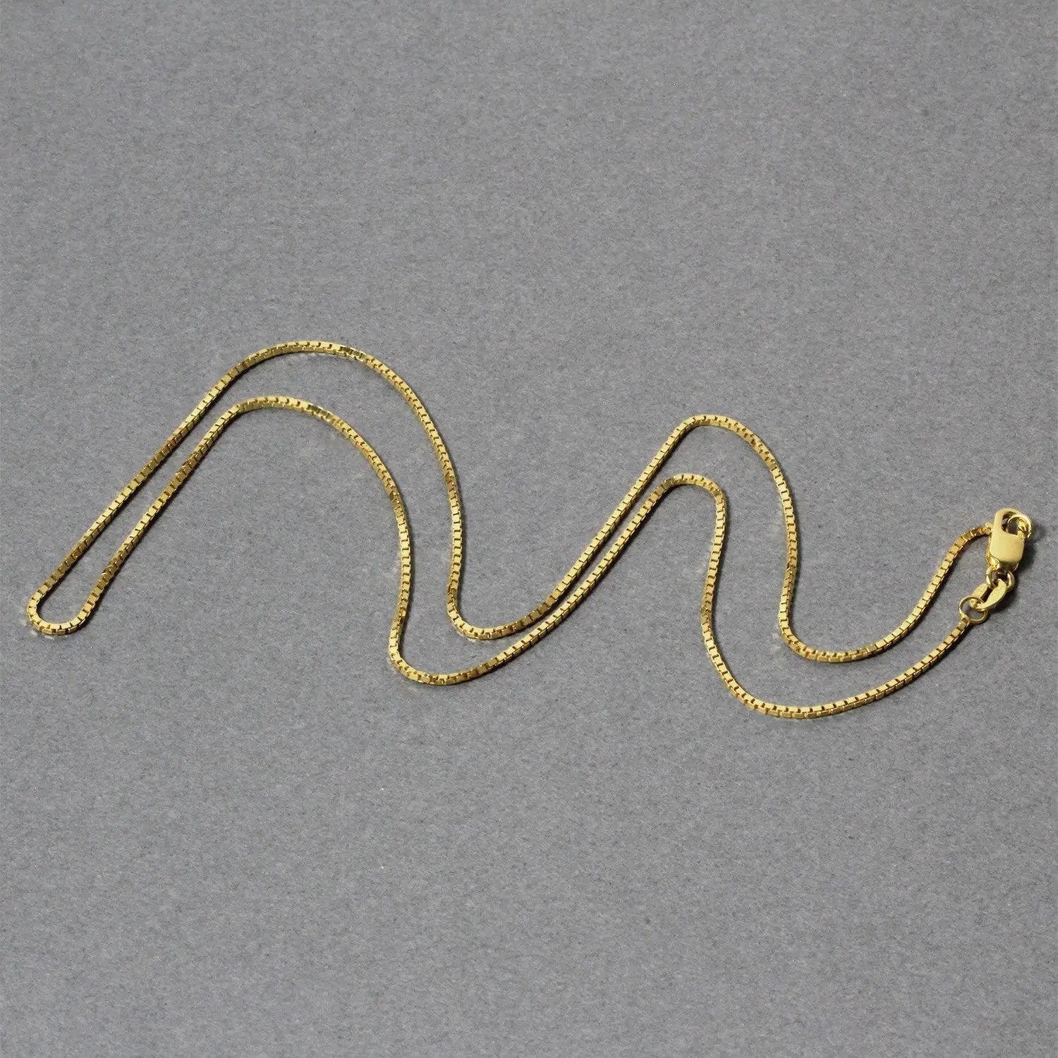 18k Yellow Gold Classic Box Chain necklace 0.85 mm, brand Bids.com on Tampa Home & Garden Store