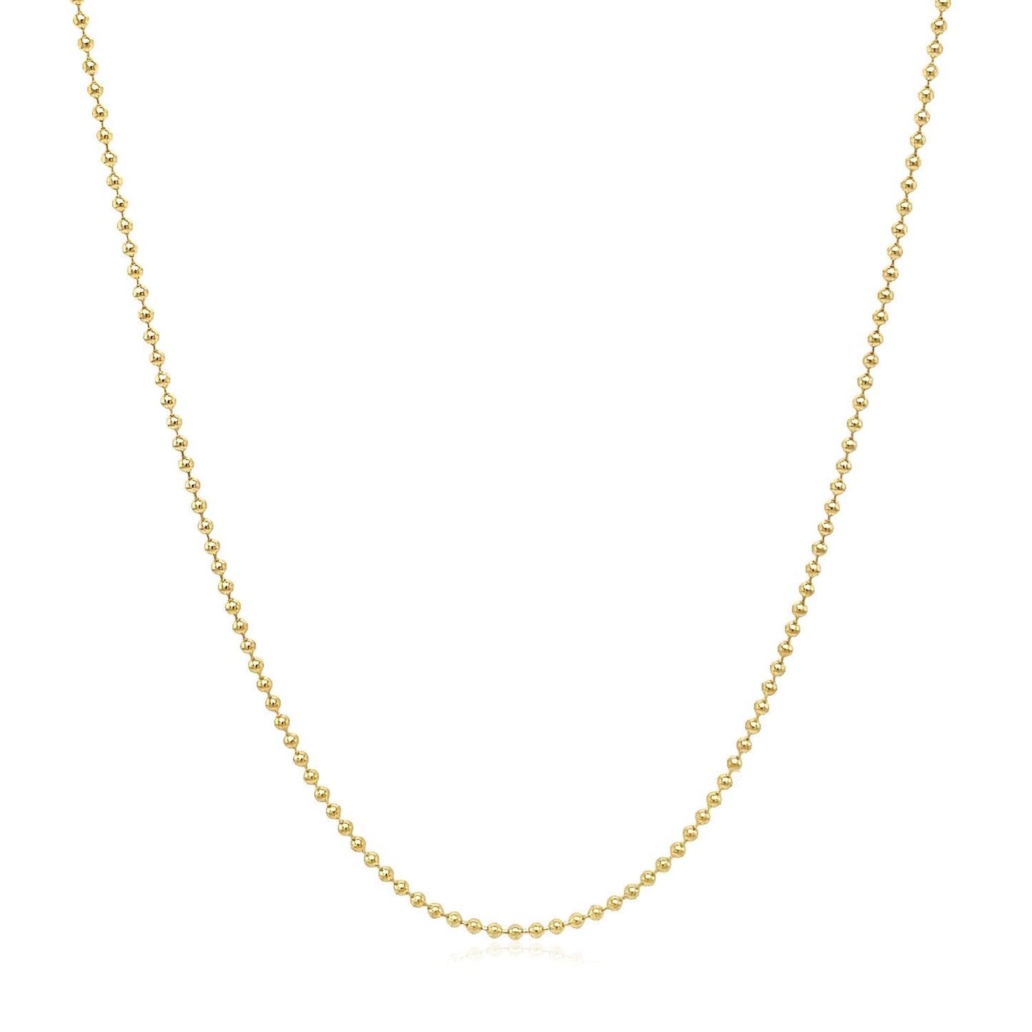 14k yellow gold bead chain necklace 1.0mm from Bids.com on Tampa Home & Garden Store