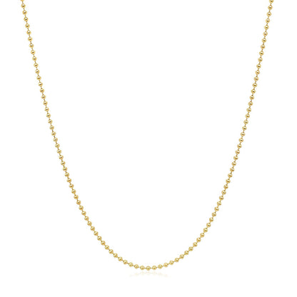 14k yellow gold bead chain necklace 1.0mm from Bids.com on Tampa Home & Garden Store