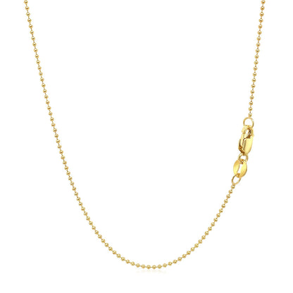 Bead chain necklace 14k yellow gold 1.0mm by Bids.com on Tampa Home & Garden Store