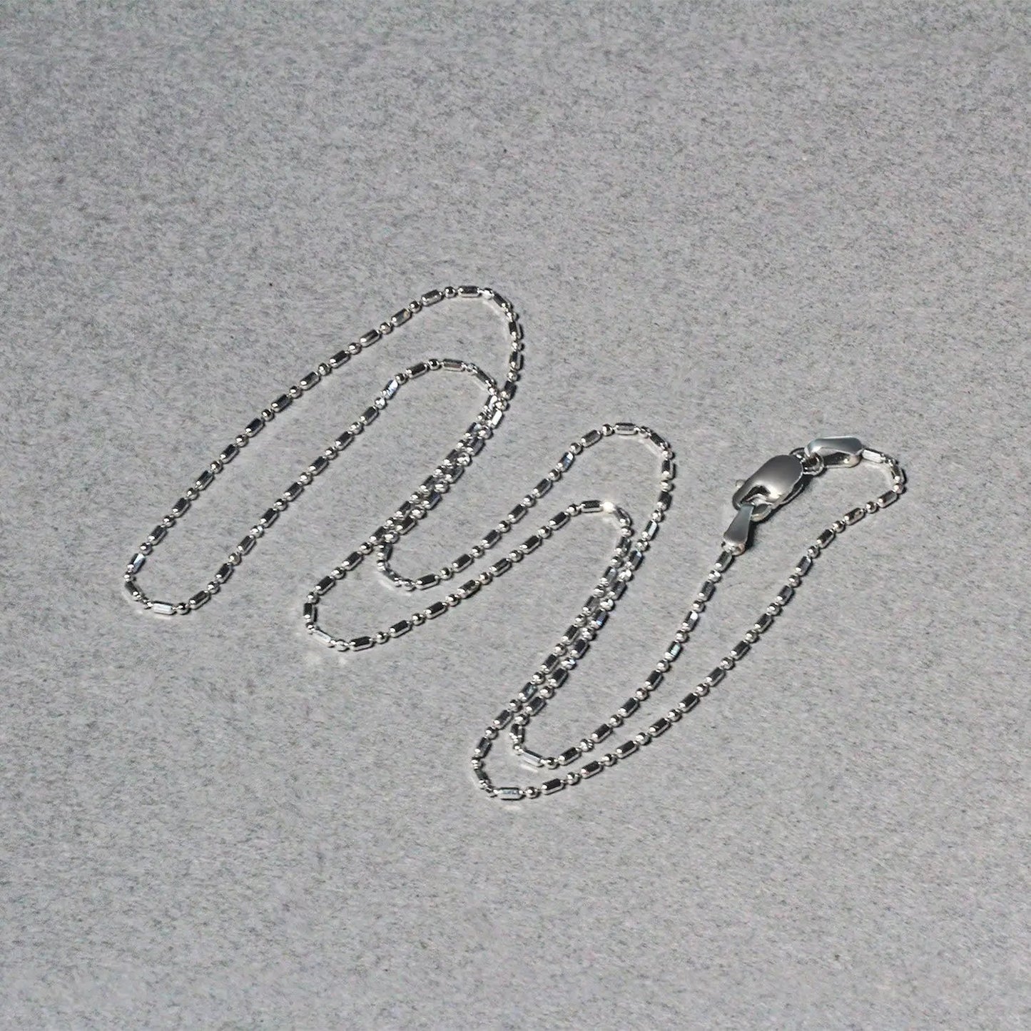 Three-strand 14k white gold diamond-cut bead chain necklace, 1.0mm, by Bids.com on Tampa Home & Garden Store
