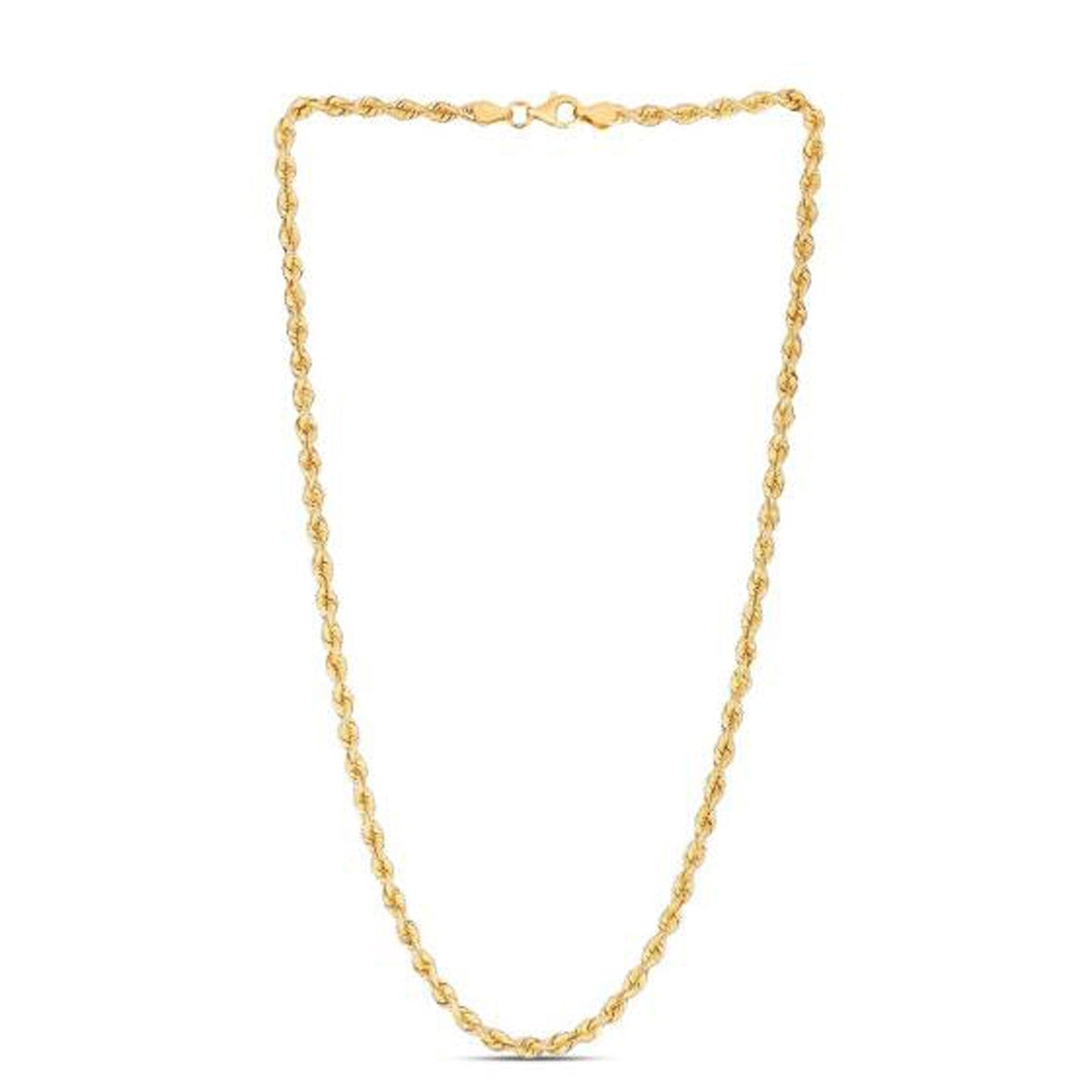 14k yellow gold light rope chain necklace by Bids.com, 3.70 mm on Tampa Home & Garden Store