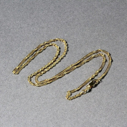 Two 10k yellow gold Singapore chain necklaces 1.80 mm by Bids.com on Tampa Home & Garden Store