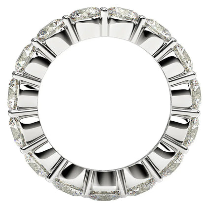 Round cut lab-grown diamond eternity ring in 14k white gold, 5 cttw FG/VS2, Bids.com on Tampa Home & Garden Store