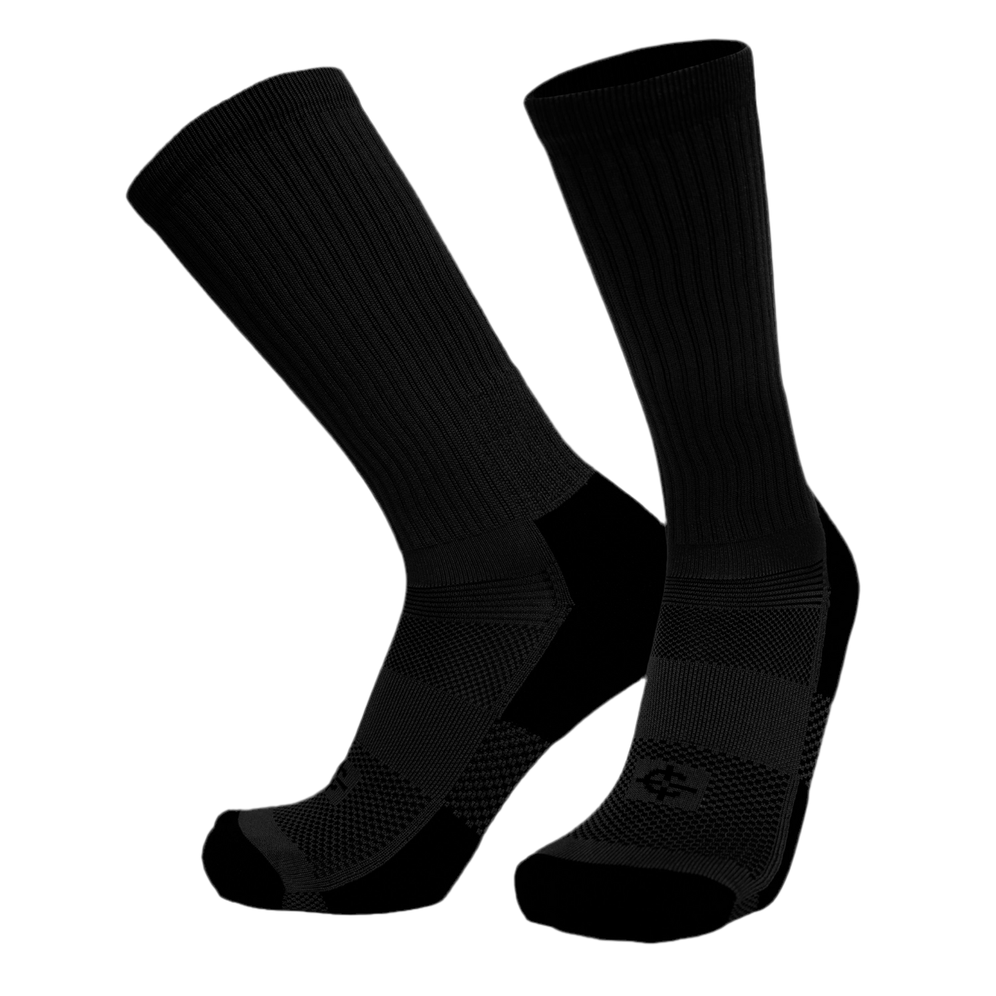 Jungle Sock pair, black ribbed crew socks for military/tactical use by Covert Threads on Tampa Home & Garden Store