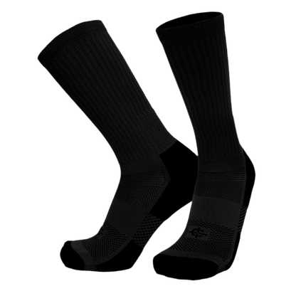 Jungle Sock pair, black ribbed crew socks for military/tactical use by Covert Threads on Tampa Home & Garden Store