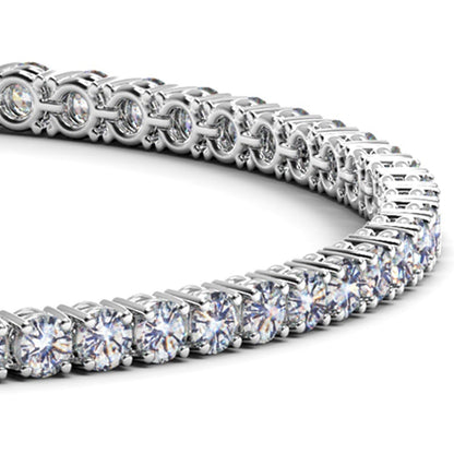 Lab grown round diamond tennis bracelet in 14k white gold, 7 cttw F/G VS2/SI1, by Bids.com on Tampa Home & Garden Store