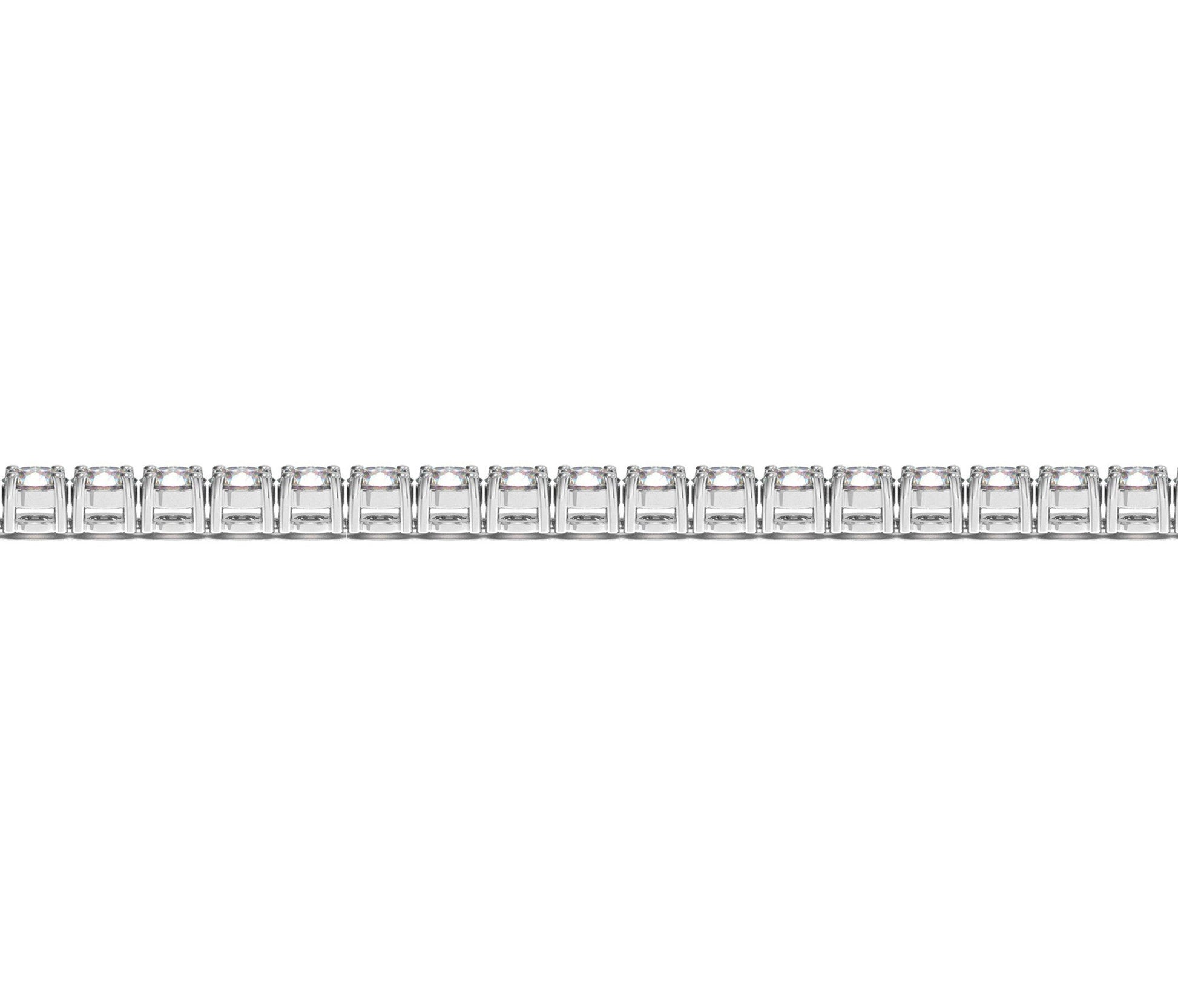 Lab Grown Round Diamond Tennis Bracelet in 14k White Gold, 7 ctw F/G VS2/SI1 by Bids.com on Tampa Home & Garden Store