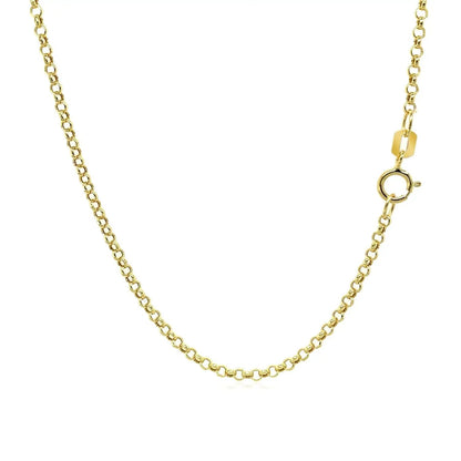 14k yellow gold rolo chain necklace 1.9mm by Bids.com on Tampa Home & Garden Store