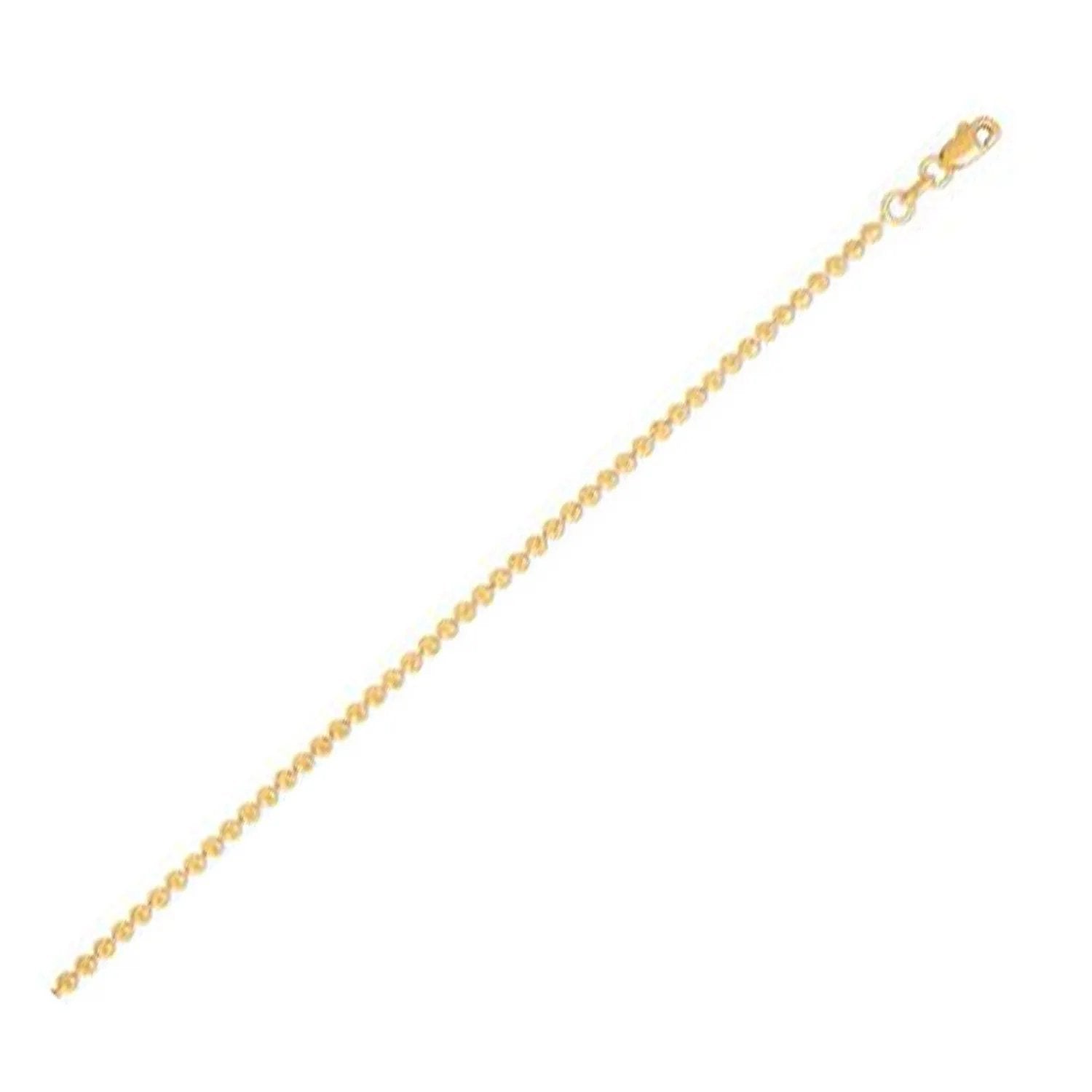 Moon Cut Bead Chain Necklace 14k Yellow Gold 2.0 mm by Bids.com on Tampa Home & Garden Store