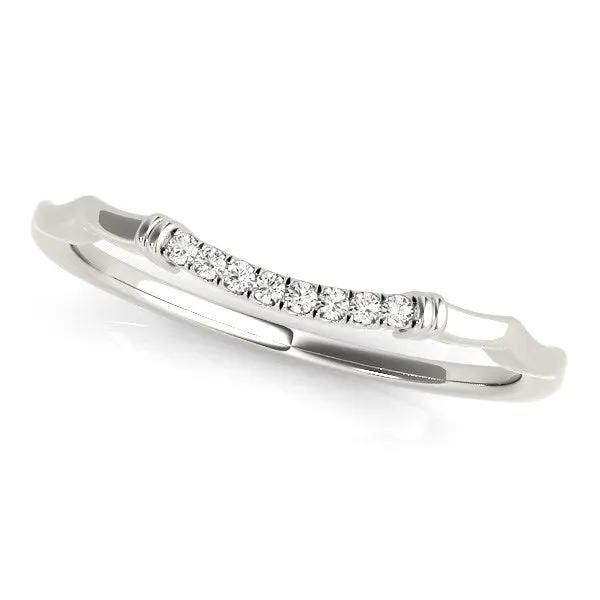Rings 14k white gold wave design pave set diamond wedding ring, 1/20 cttw, Bids.com on Tampa Home & Garden Store