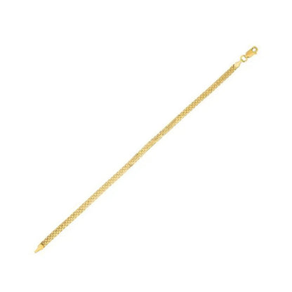 14k yellow gold Bismark chain necklace 3.50 mm by Bids.com on Tampa Home & Garden Store