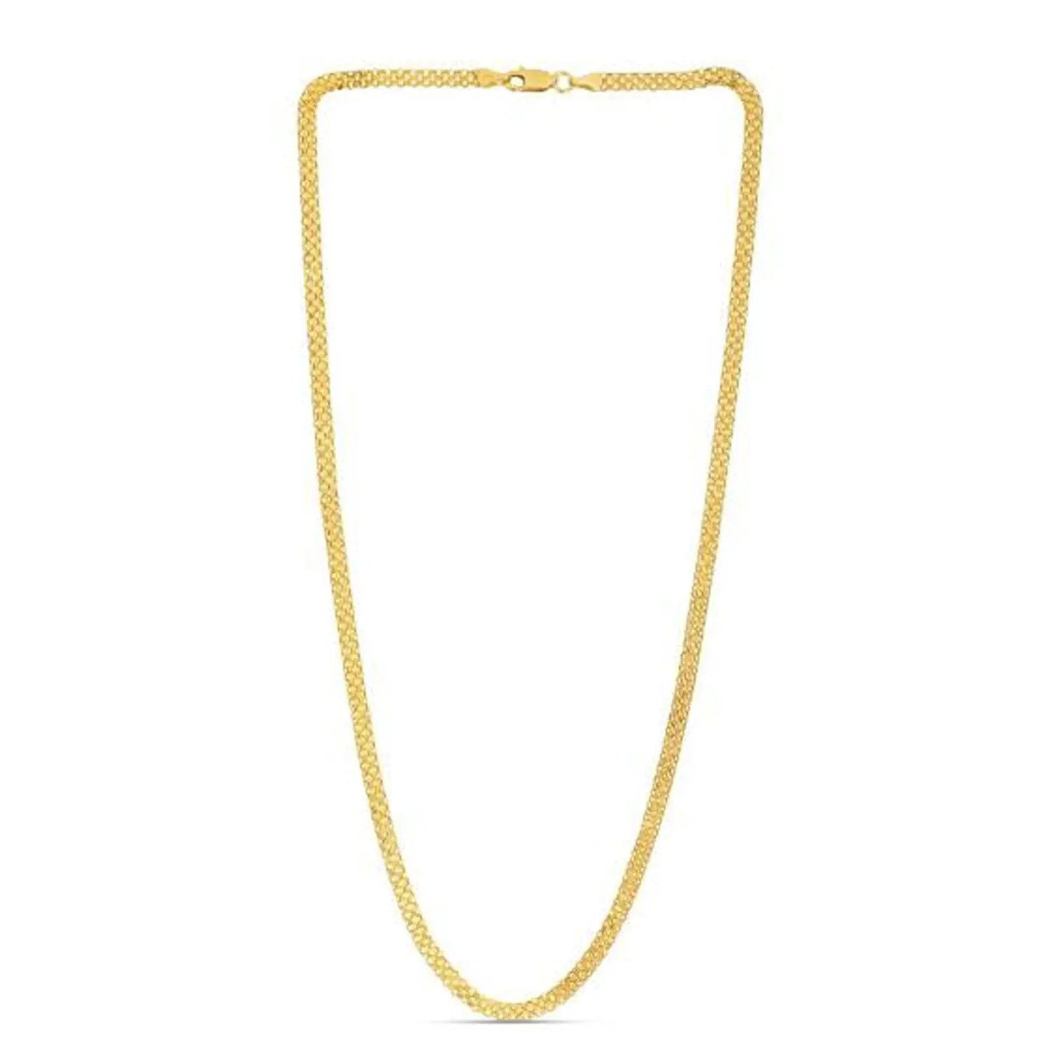 14k yellow gold Bismark chain necklace 3.50 mm by Bids.com on Tampa Home & Garden Store