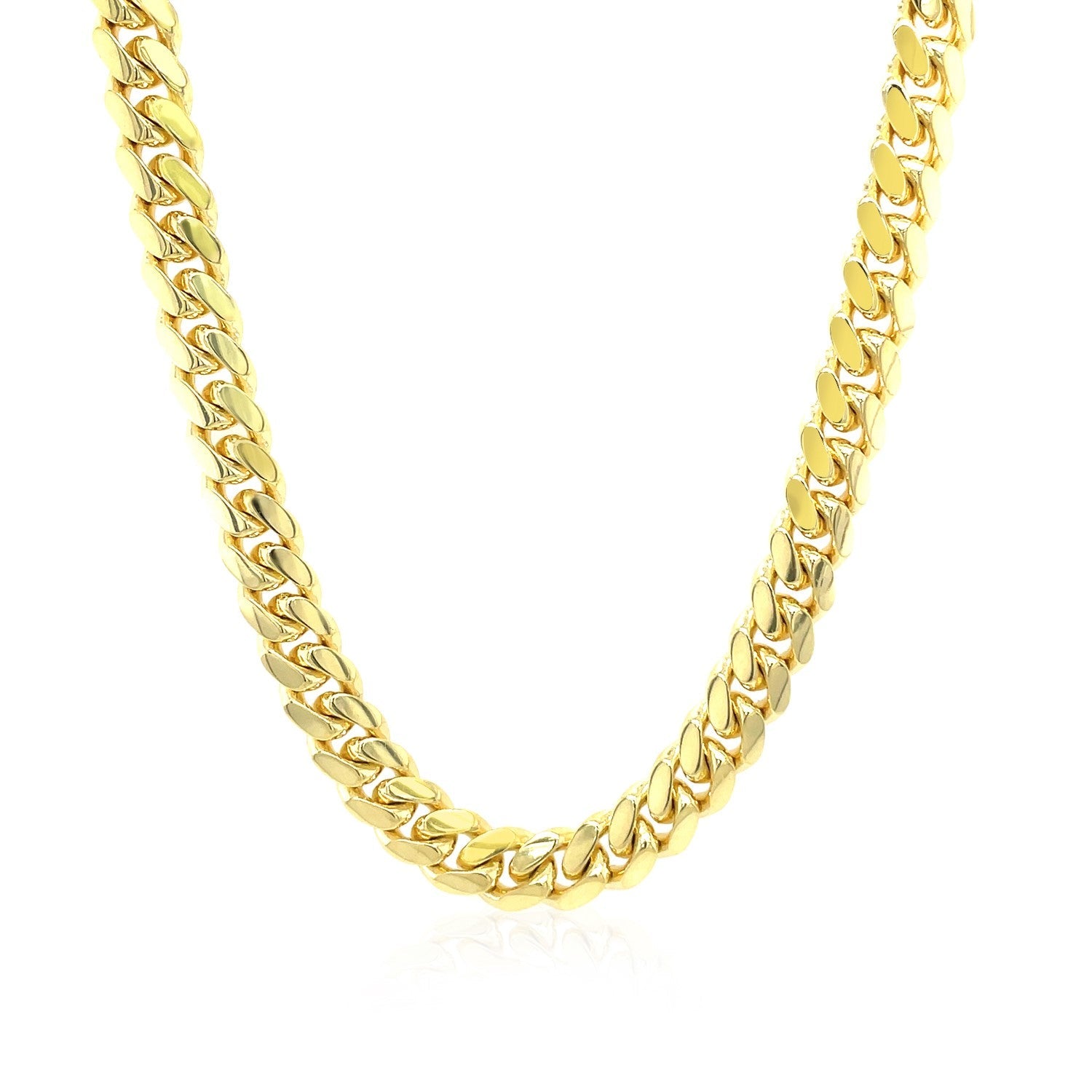 6.1mm 10k yellow gold Miami Cuban solid chain necklace by Bids.com on Tampa Home & Garden Store